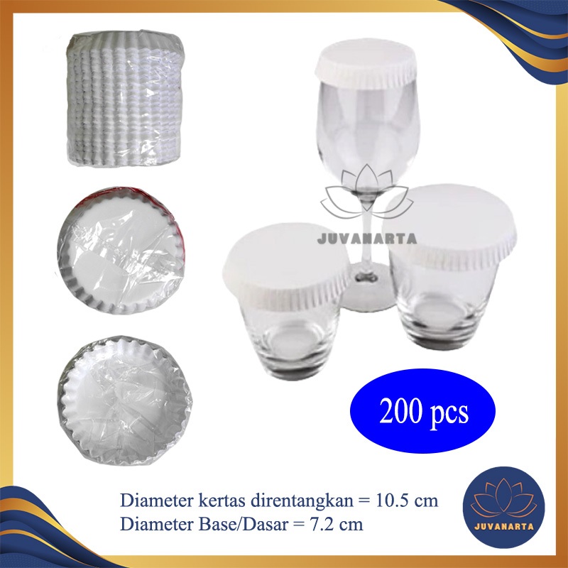 Paper Cup Covers Hotel Glass Lids Restaurant Glass Cover Lids 200 Pcs ...