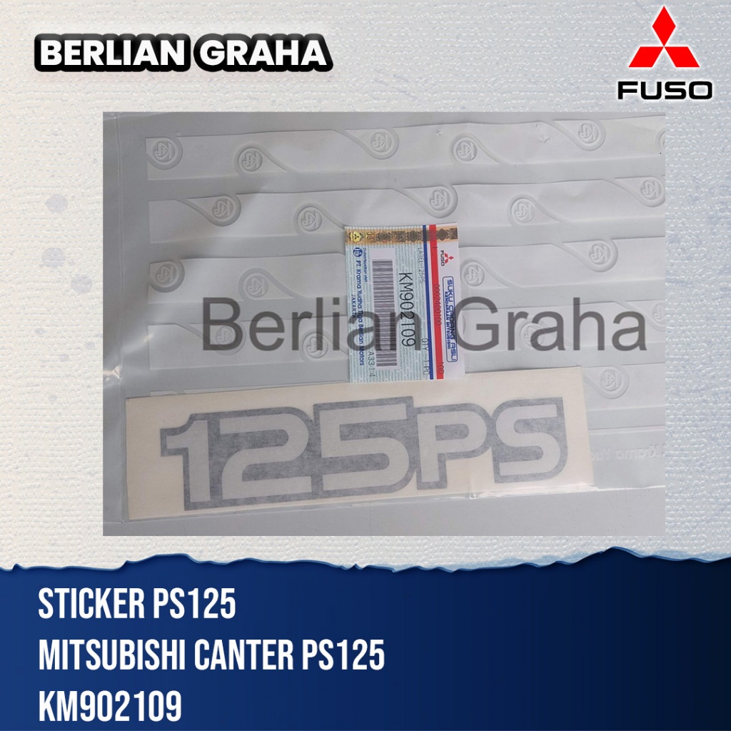Original Mitsubishi Canter PS125 Sticker | KM KM KM902109 | Shopee ...