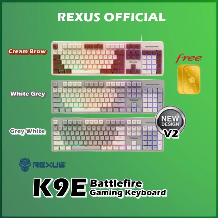 Rexus K9E V2 Battlefire Gaming Keyboard K9 E | Shopee Philippines