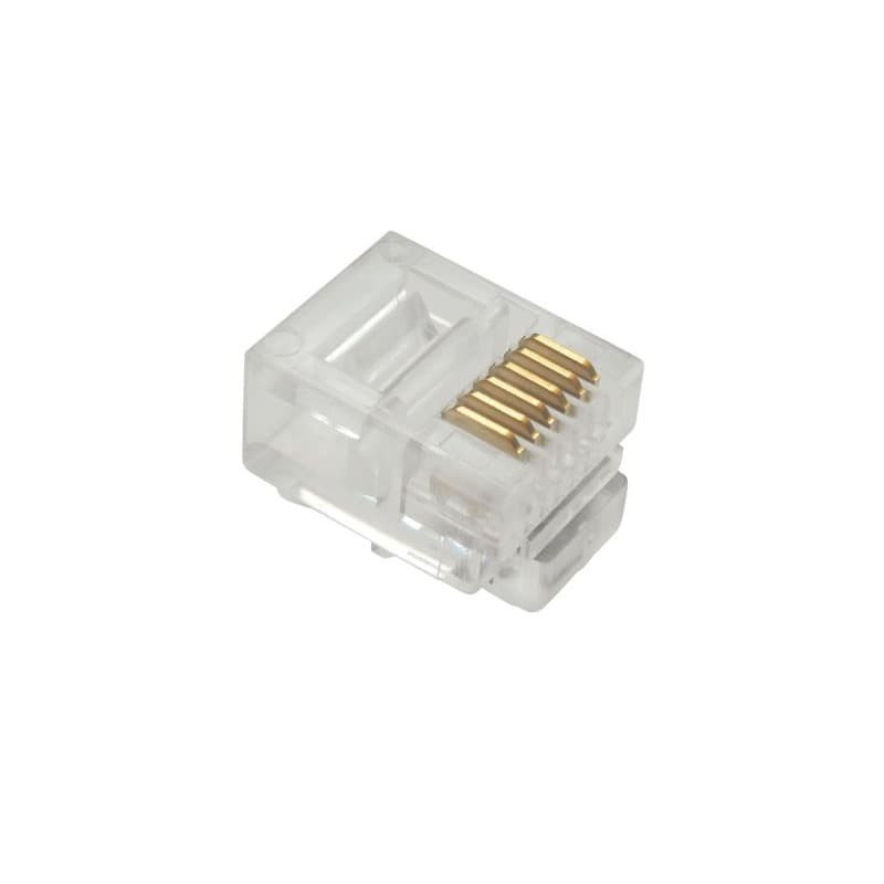 RJ11 RJ12 Connector RJ 11 Pin Telephone Jack 6Pin 6 Pin 6P6C | Shopee ...