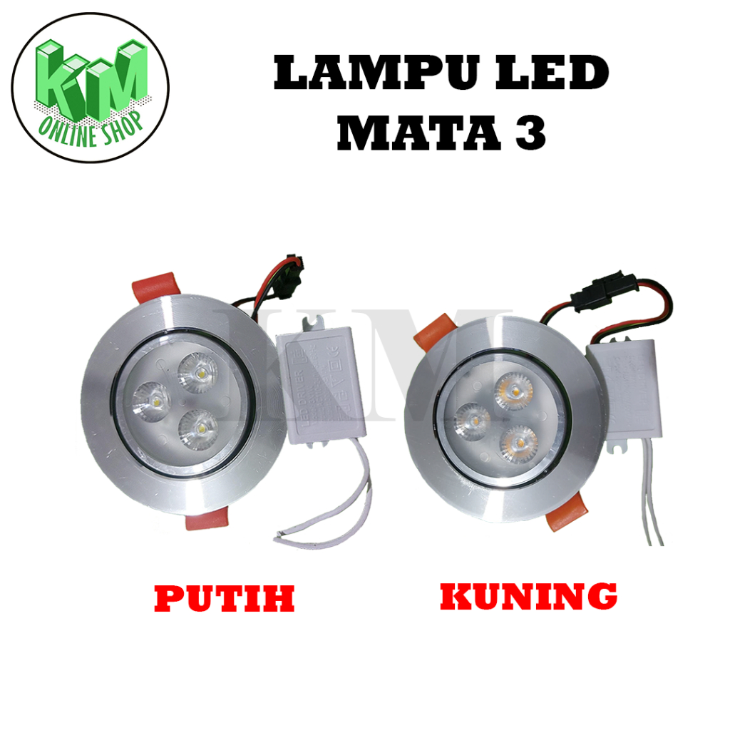 MATA 3 watt led downlight, 3 eye led panel downlight | Shopee Philippines