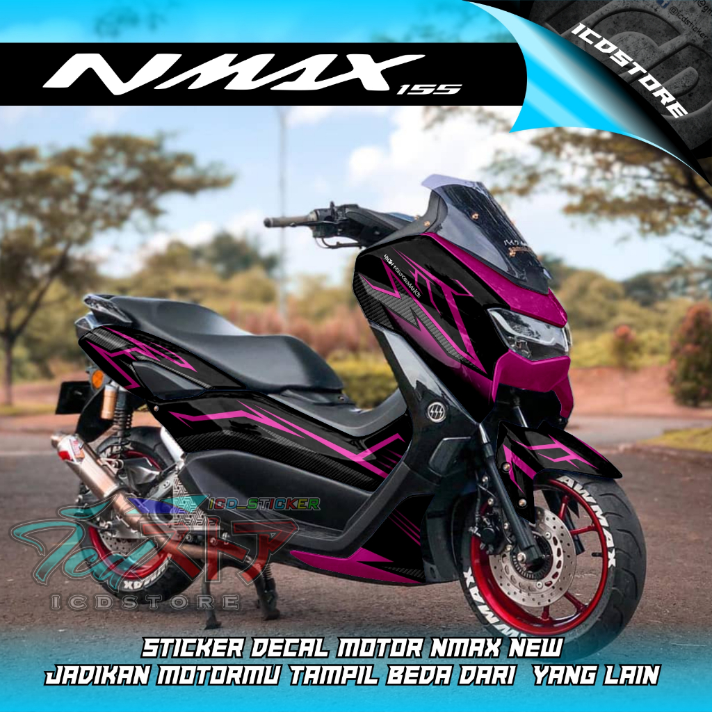 New full body nmax Decal with Black Carbon Graphic Motif - new full ...