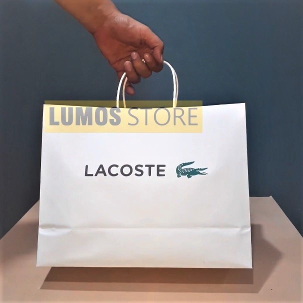 Lacoste 2 sided Medium Paper bag 33x26 x 12 cm