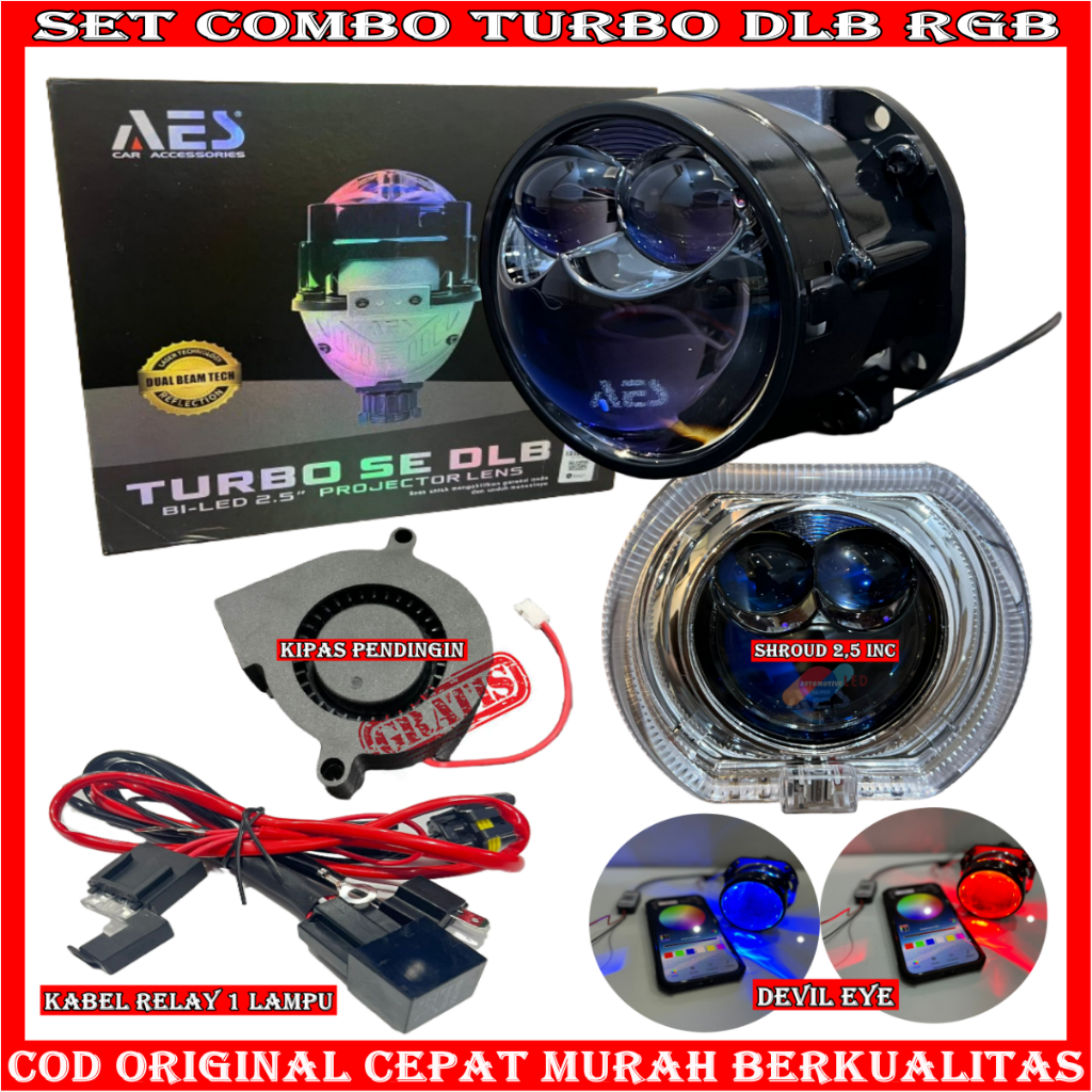 Combo Package Save BILED TURBO SE DLB 75 WATT ORIGINAL BILED AES ...