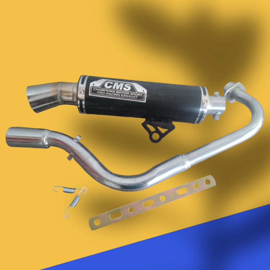 Muffler samlong CMS inlet 38mm black coting all matic beat vario mio ...