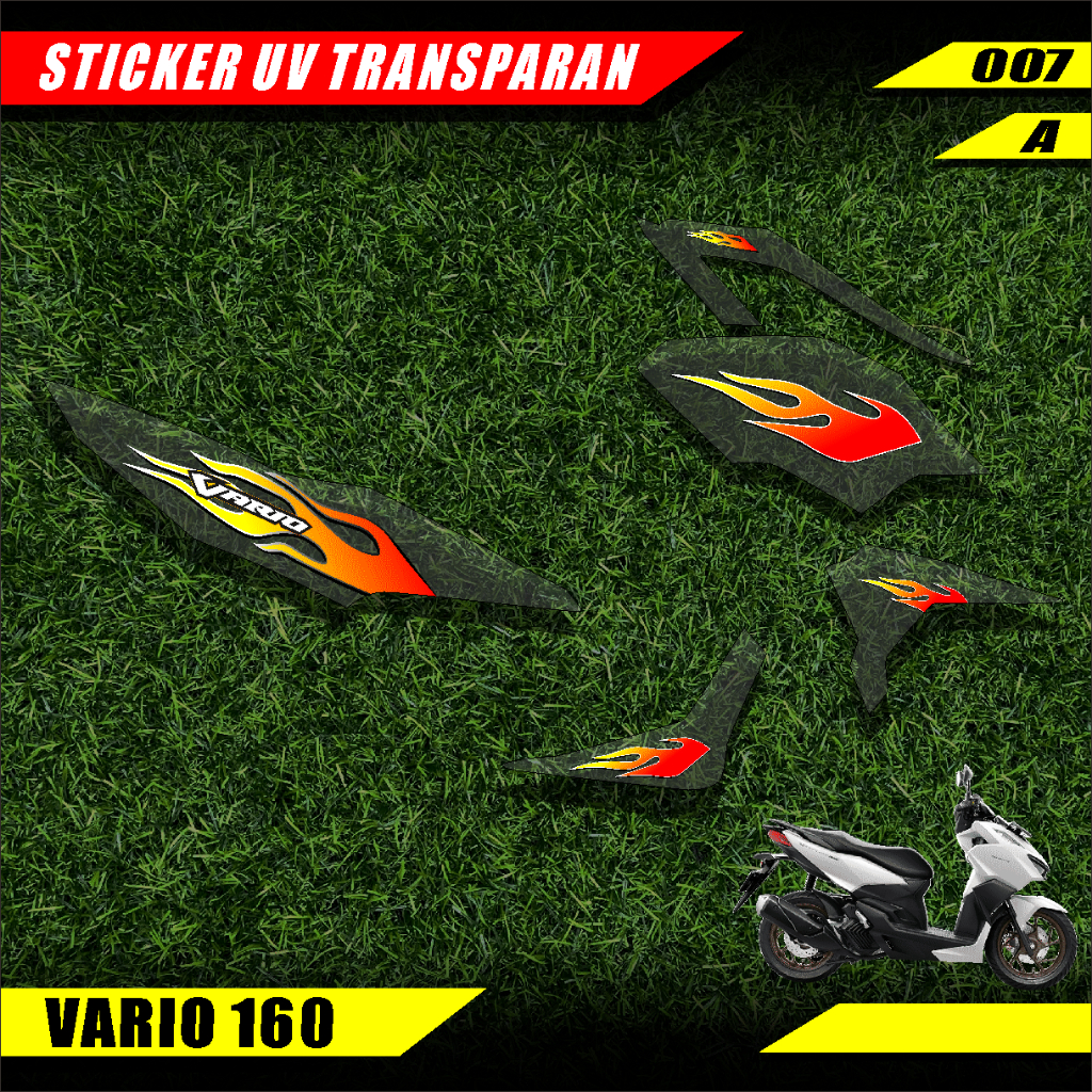 Transparent STRIPING STICKER HONDA Click 160 Variation LIST Motorcycle ...