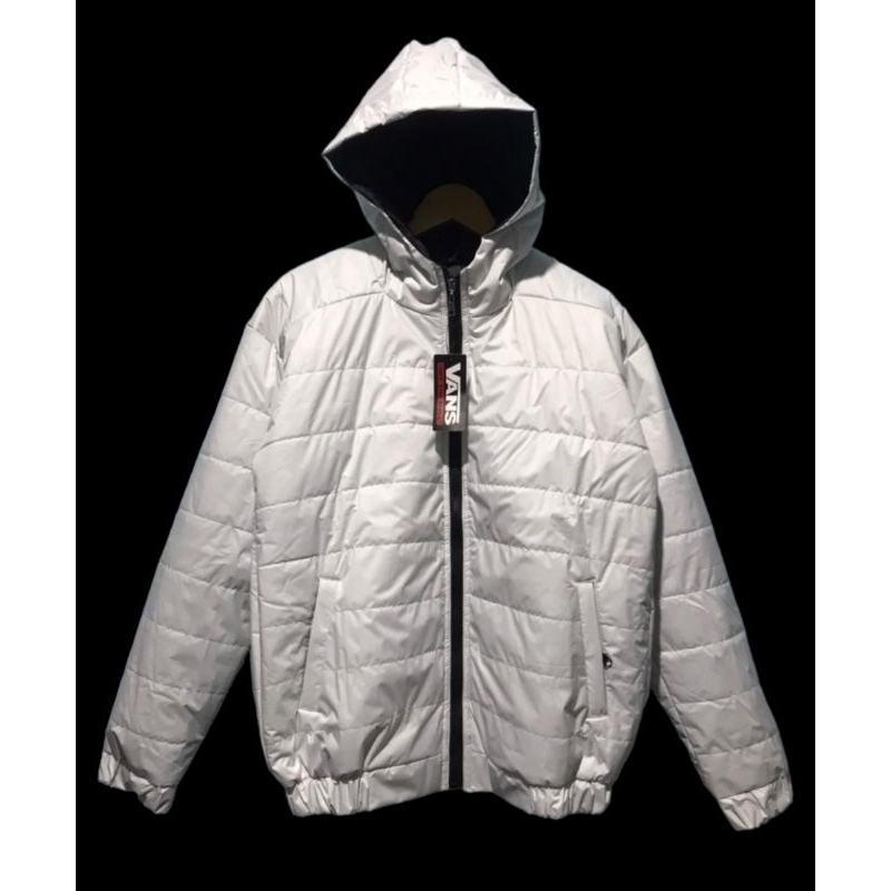 LOKAL PUTIH Bdgboys Jacket OUTDOOR PUFFER White And White // Mountain