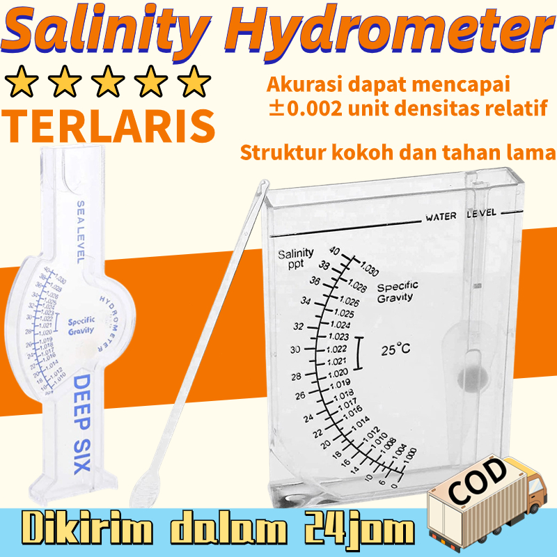 Hydrometer Salinity Hydrometer Salt Water Salinity Meter Measuring Salt Levels Marine Salt Tool