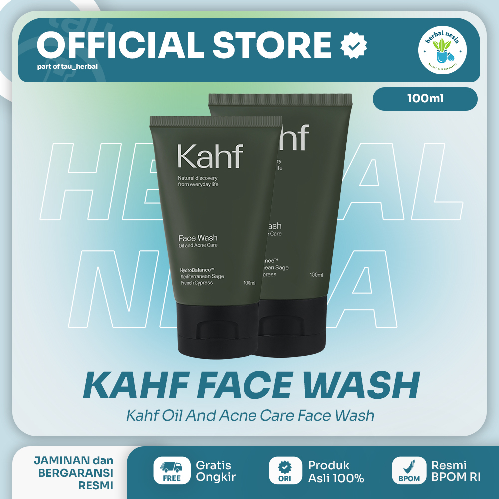 HIJAU Kahf FACE WASH Green For Dull And Oily AcneProne Skin 100