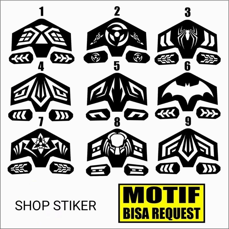 New vario stop lamp sticker/new vario 125/150 stop lamp sticker/stopan ...