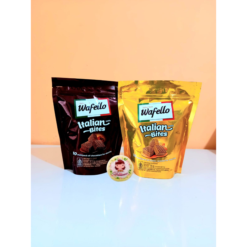 .Wafflelo wafer Bites Chocolate caramel 95 gr Contents 10pcs (scp ...