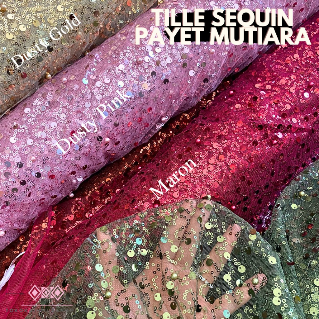 Full Sequin Fabric A Thousand Sequins (1000 Sequins) & Swarovski ...