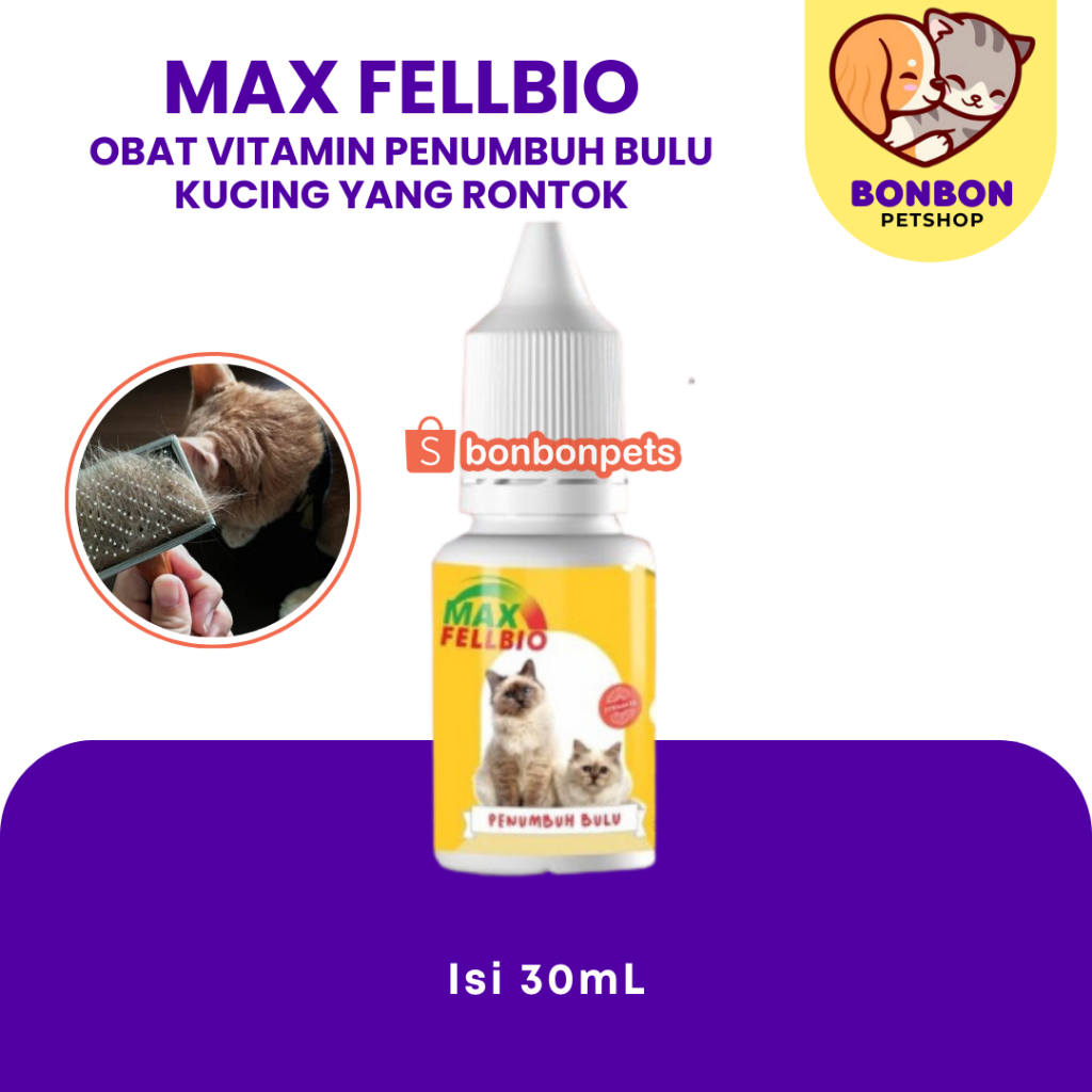 Vitamin MAX FELLBIO Dense And Fat Cat Fur Growth Bald Cat Fur Growth