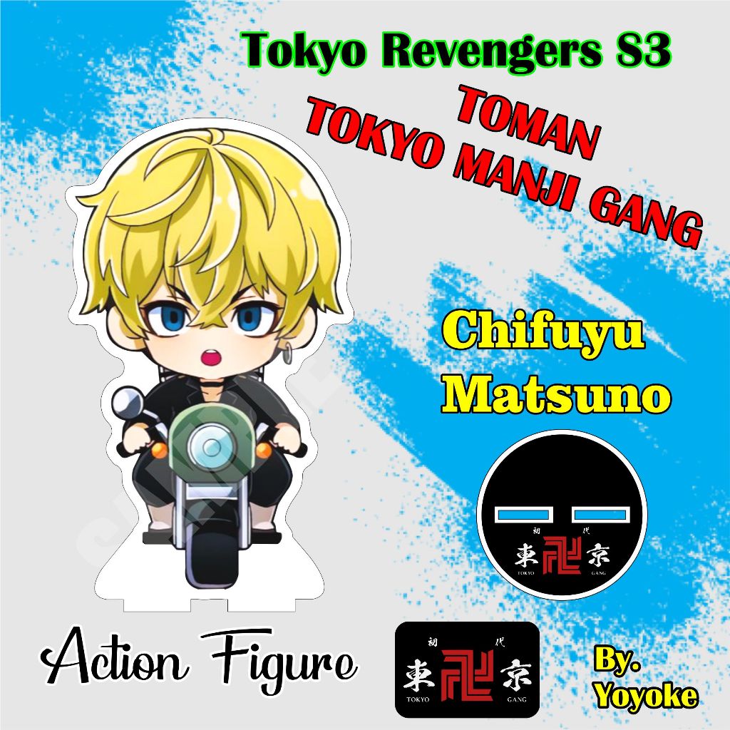 Action Figure Acrylic Standing Tokyo Revenger Mikey. Draken. Chifuyu ...