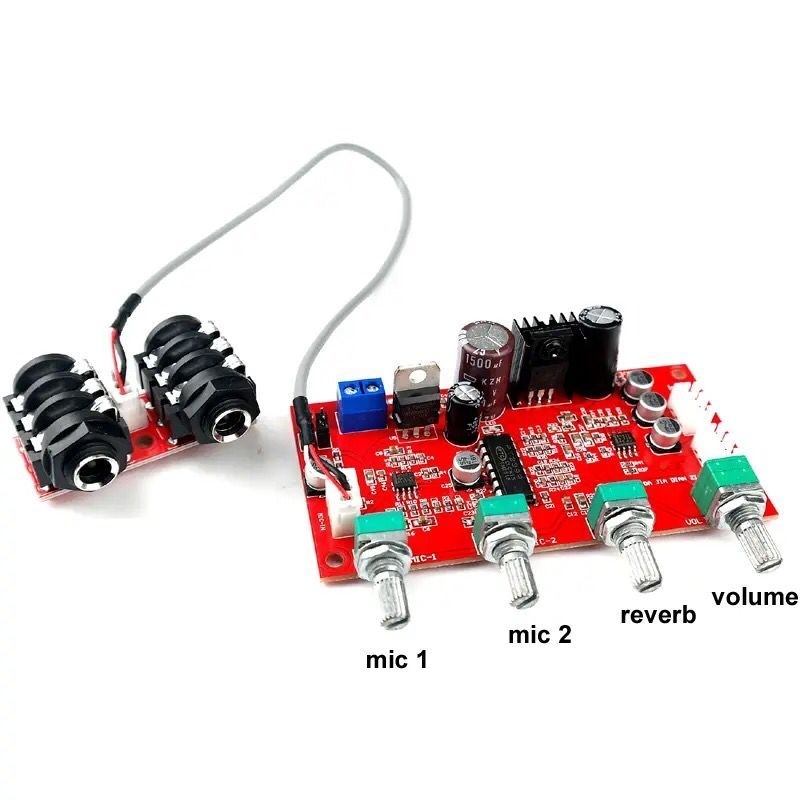 Pt2399 AD828 Module Stereo Karaoke 2Ch Microphone Echo Reverb Echo