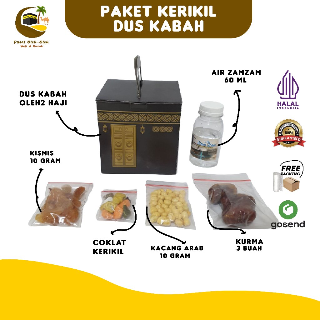 Save Package For Ka'bah Box+Seralas Dates+Chocolate Gravel Souvenirs