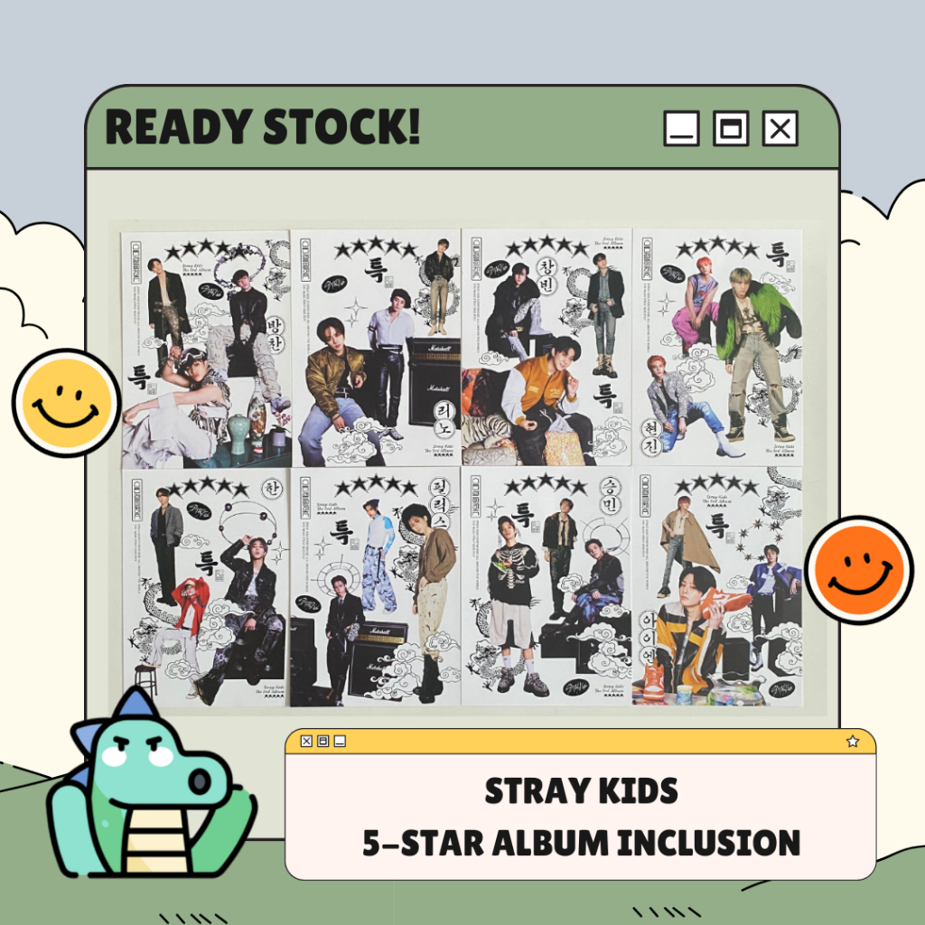 Stray Kids - Postcard Sticker Set 5 Star Album Mini Poster Inclusion ...