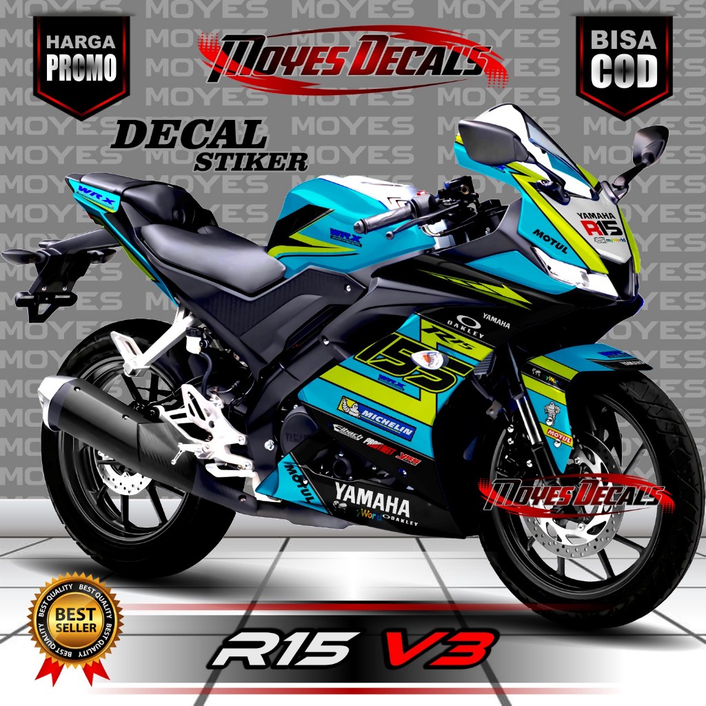 Yamaha R15 V3 Fullbody Variation Sticker Decal Custom Motiv Design ...