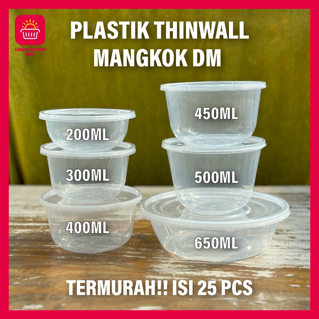 New!! Bowl Contents 25PCS Flat Round Plastic Bowl Round DM LIBRA ...