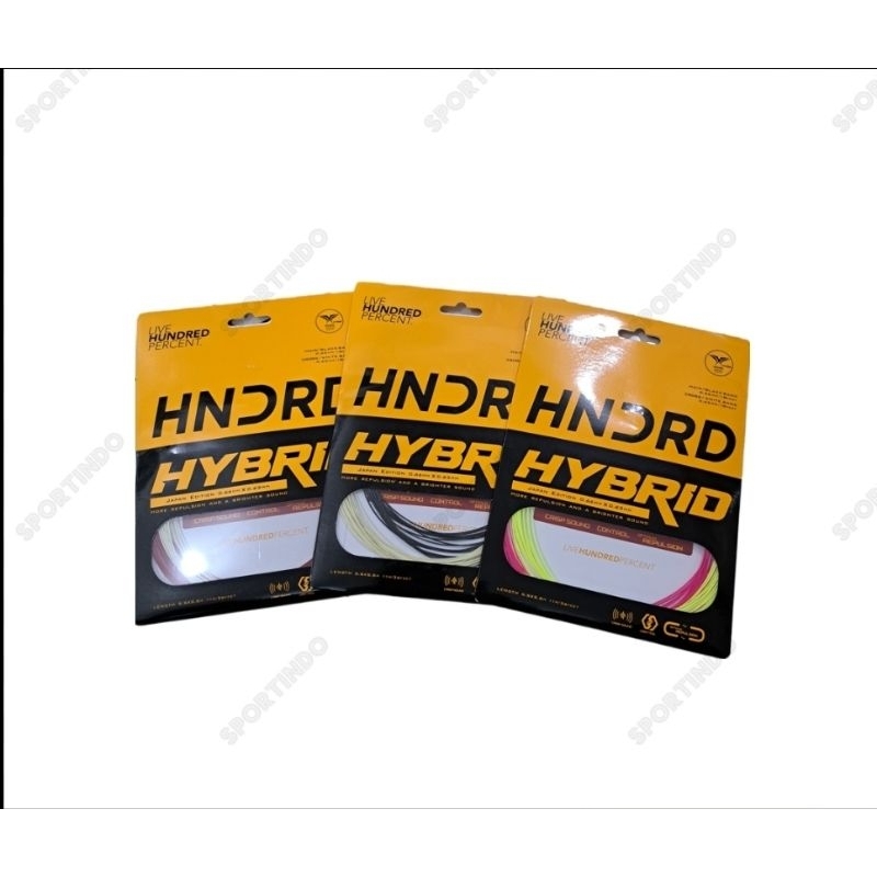 Original Hundred / Hndrdrd Hybrid Badminton Racket Strings | Shopee ...