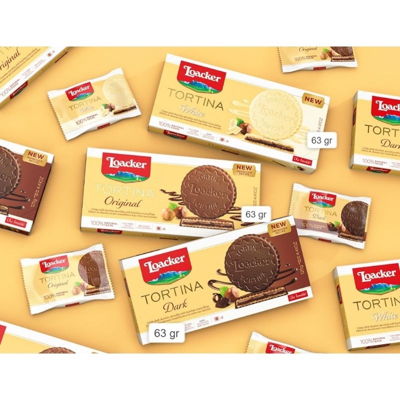 Chocolate/chocolate Import Loacker Tortina 63g 126g (6Pcs Contents ...