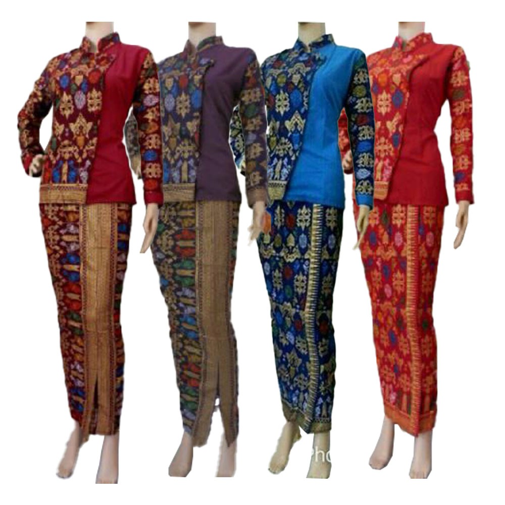 Marsya Batik Stewardess Kebaya Suit Long Skirt | Shopee Philippines