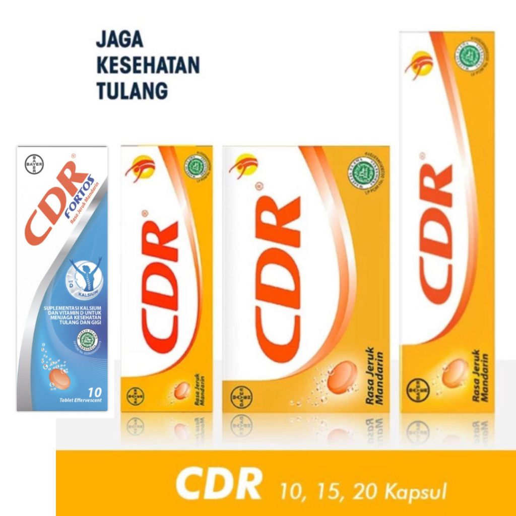 CDR Calcium Supplement Orange Flavor / Fortos 10/15/20 tablet | Shopee ...