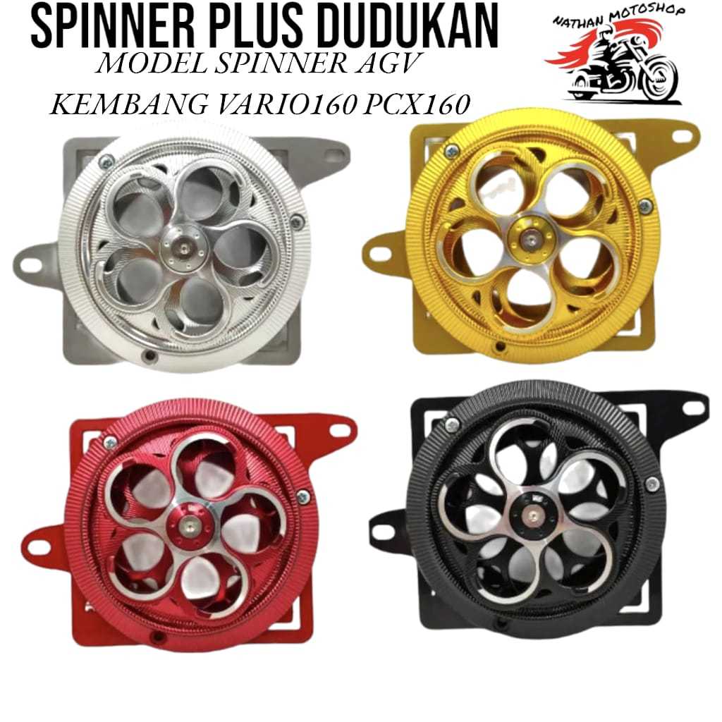 Bracket SPINNER RADIATOR NSB SET SPINNER AGV MODEL FLOWER FULL CNC PNP ...