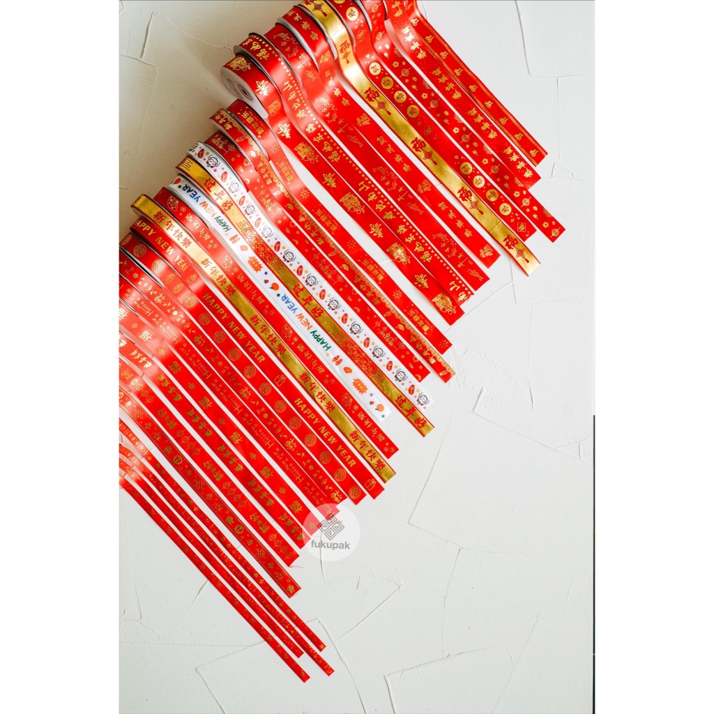 Chinese New Year Ribbon Sincia CNY Ribbon (1 roll) | Shopee Philippines