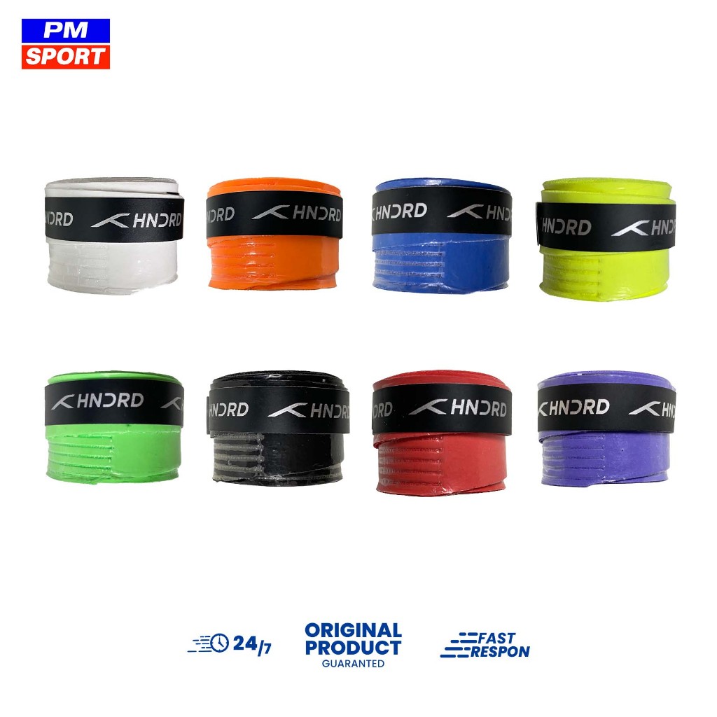 HUNDRED GT20 BADMINTON RACKET RUBBER GRIP OVER ORIGINAL THIN BOOST GRIP ...