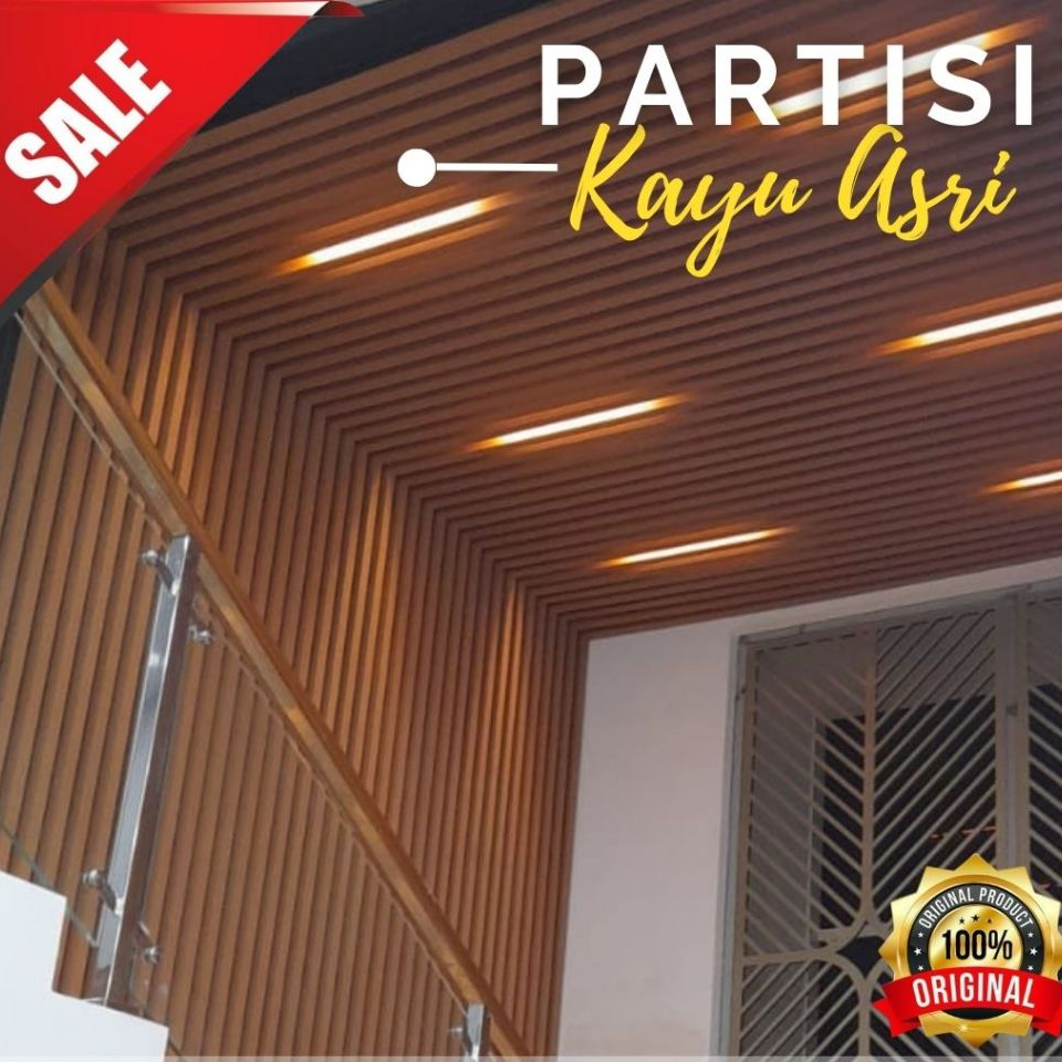 KAYU Beautiful Wooden WPC Partitions / Anti-Termite Partitions | Shopee ...