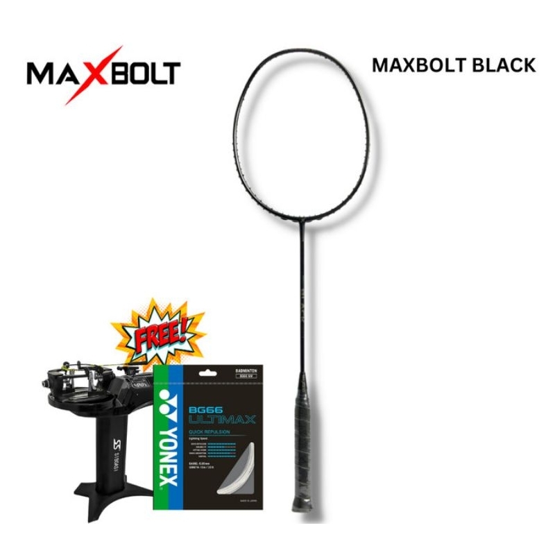 Original Maxbolt Black Badminton Racket | Shopee Philippines