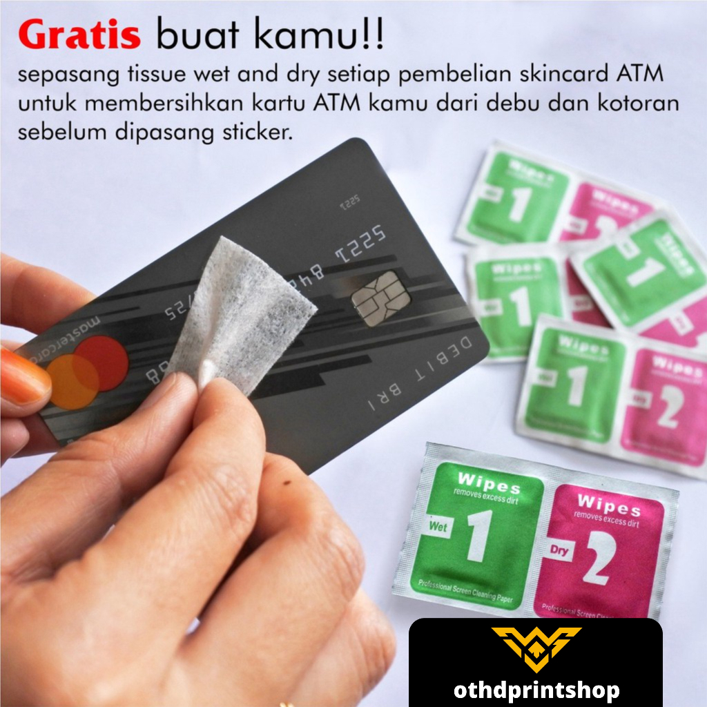 Onepiece ATM Sticker ATM Sticker Vinyl Card Protector ATM Debit Credit ...