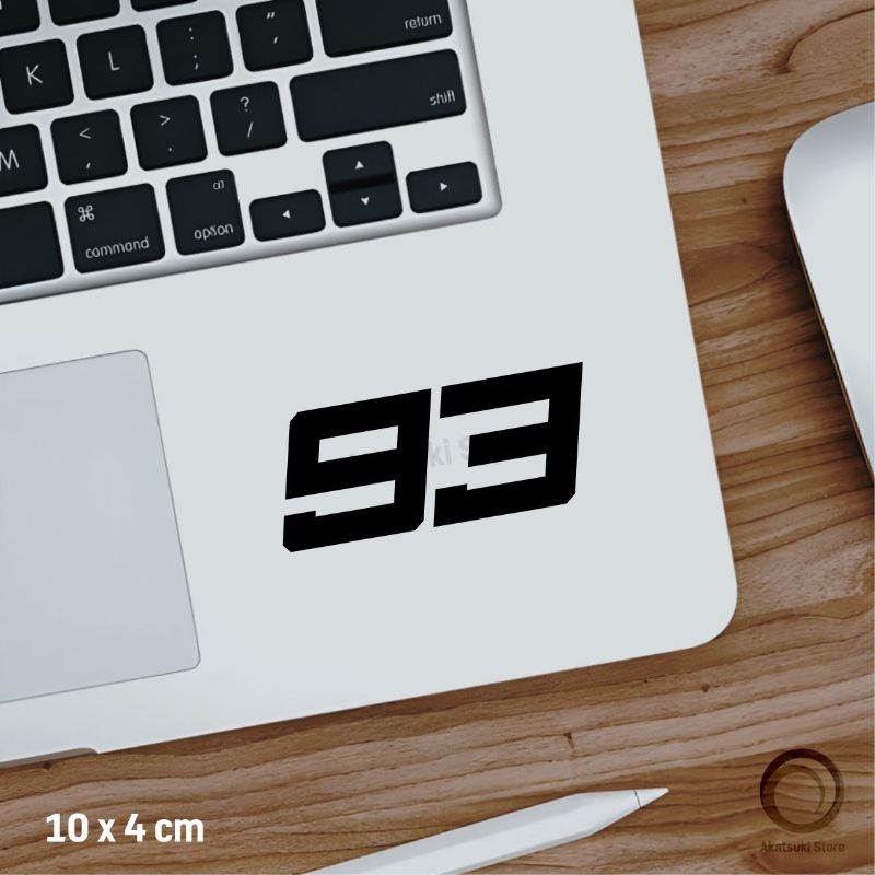 HITAM Sticker 93 Marquez 2024 Black | Shopee Philippines
