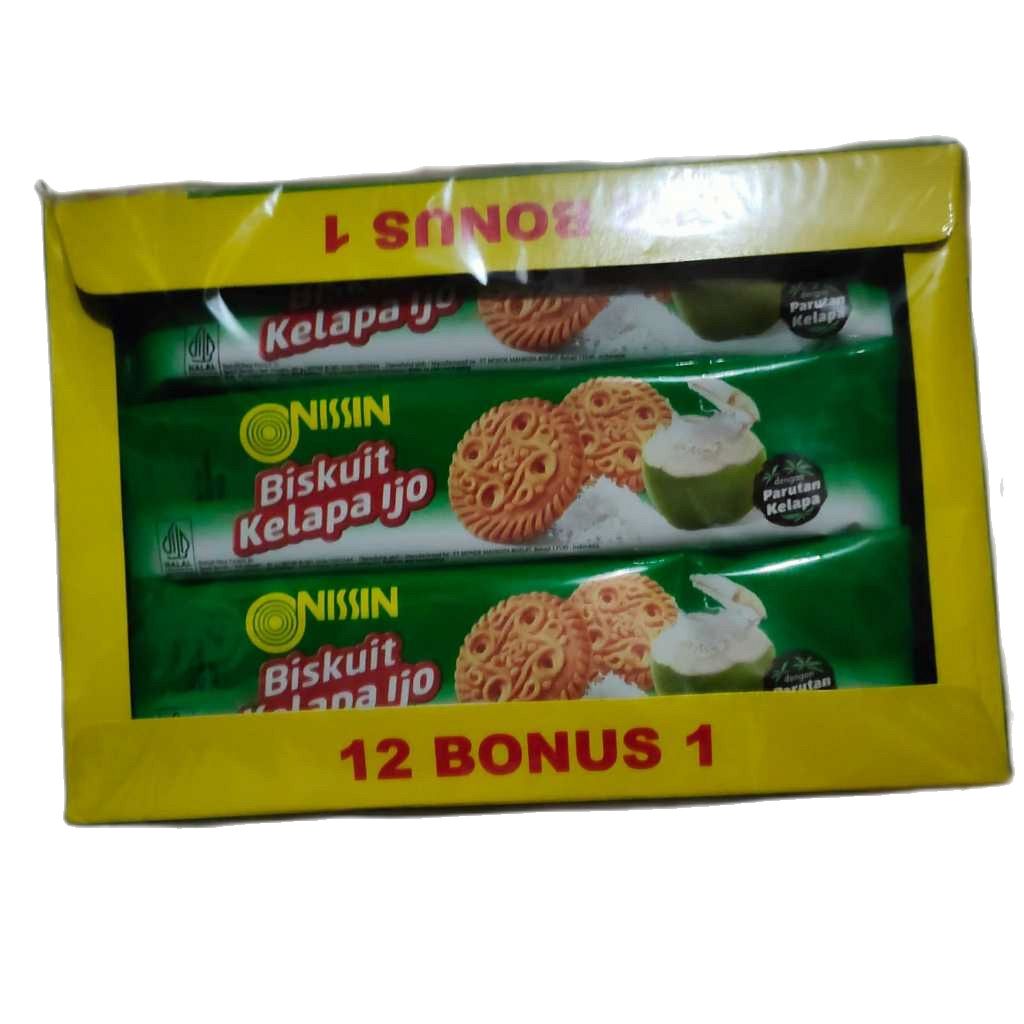 Nissin Coconut Ijo Biscuit 1 Pack Content 12 1 X 40gram Shopee