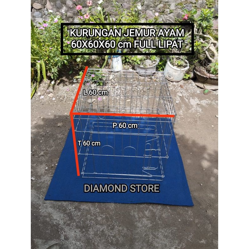 Folding Galvanized Chicken Drying Cage I Chicken Kate Responsible ...