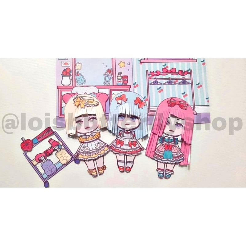 Hair salon doll/blind bag/Paper doll hair salon Shopee Philippines