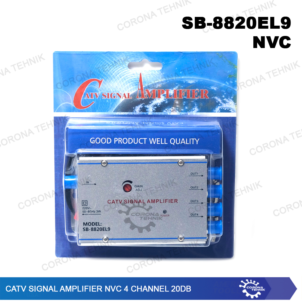 CATV Signal Amplifier NVC 4 Channel 20 dB | Shopee Philippines