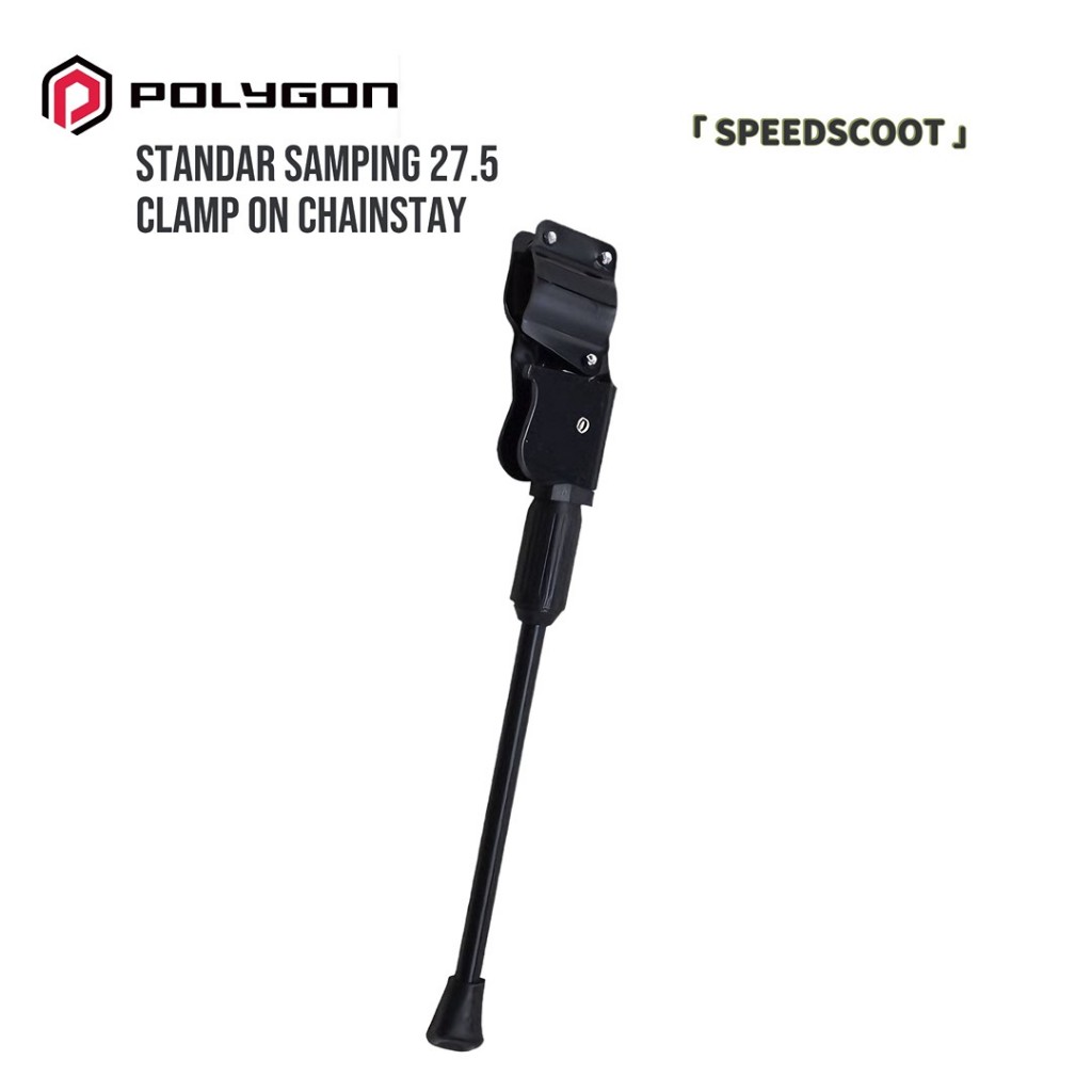 Polygon Kickstand Bicycle Side Stand 27.5 Clamp on Chainstay Xtrada 5 6 ...