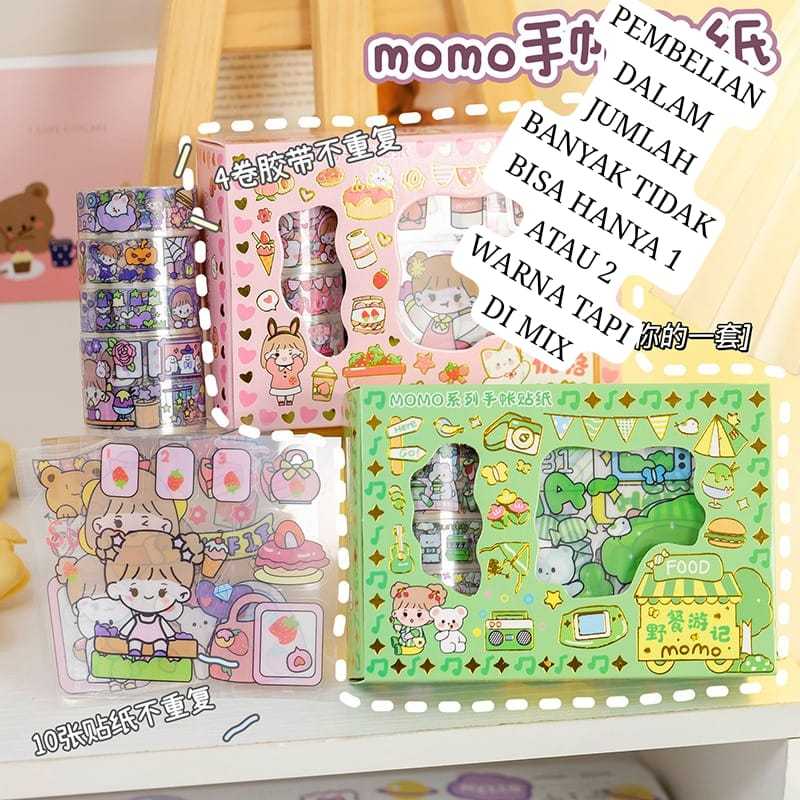 Roll Sticker SET 2D Book Sticker Bottle Sticker Roll SET 1Box 4roll 10 ...