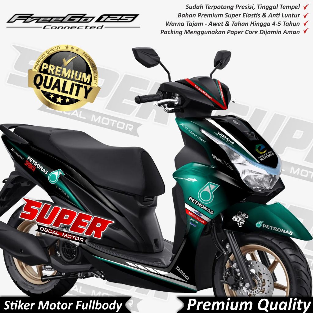 Yamaha FREEGO 2023 Connected Full Body Motorcycle Decal Sticker ...