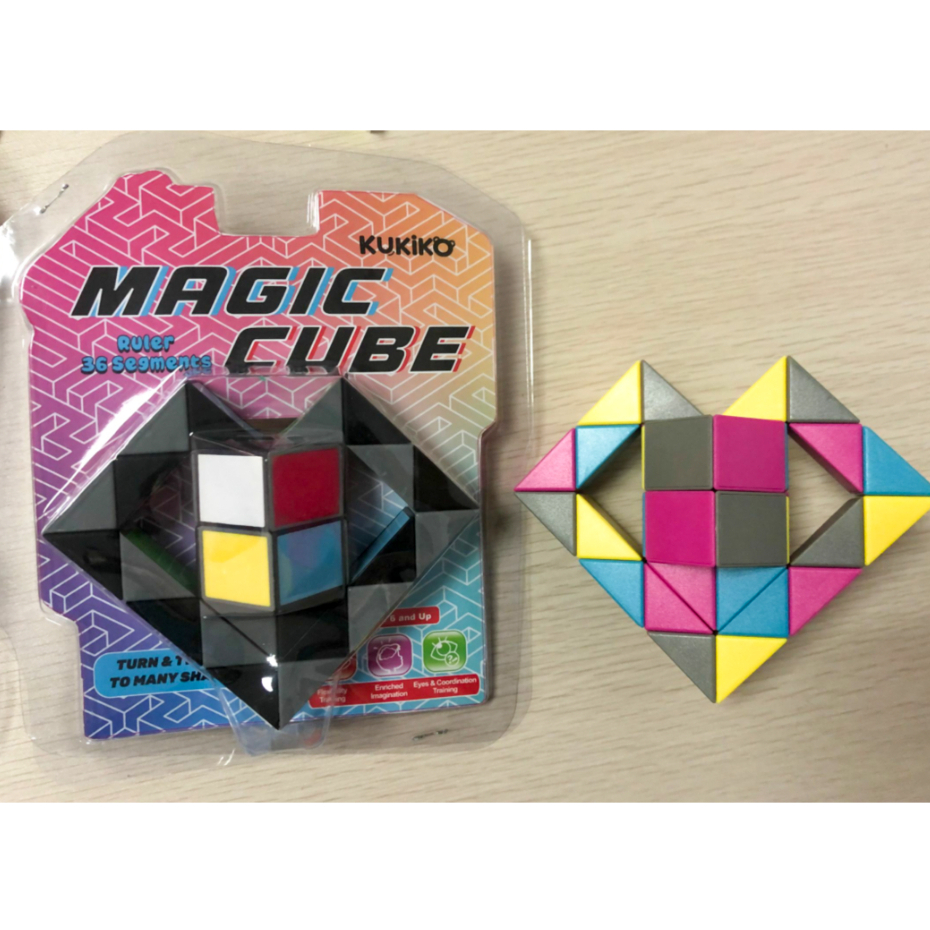 Gramedia Yogya - Kukiko 36 Segments Colorful Magic Cube/Ruler 804-653 ...