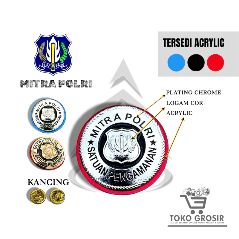 Button National Police Security Guard Partner Pin | Security Unit ...