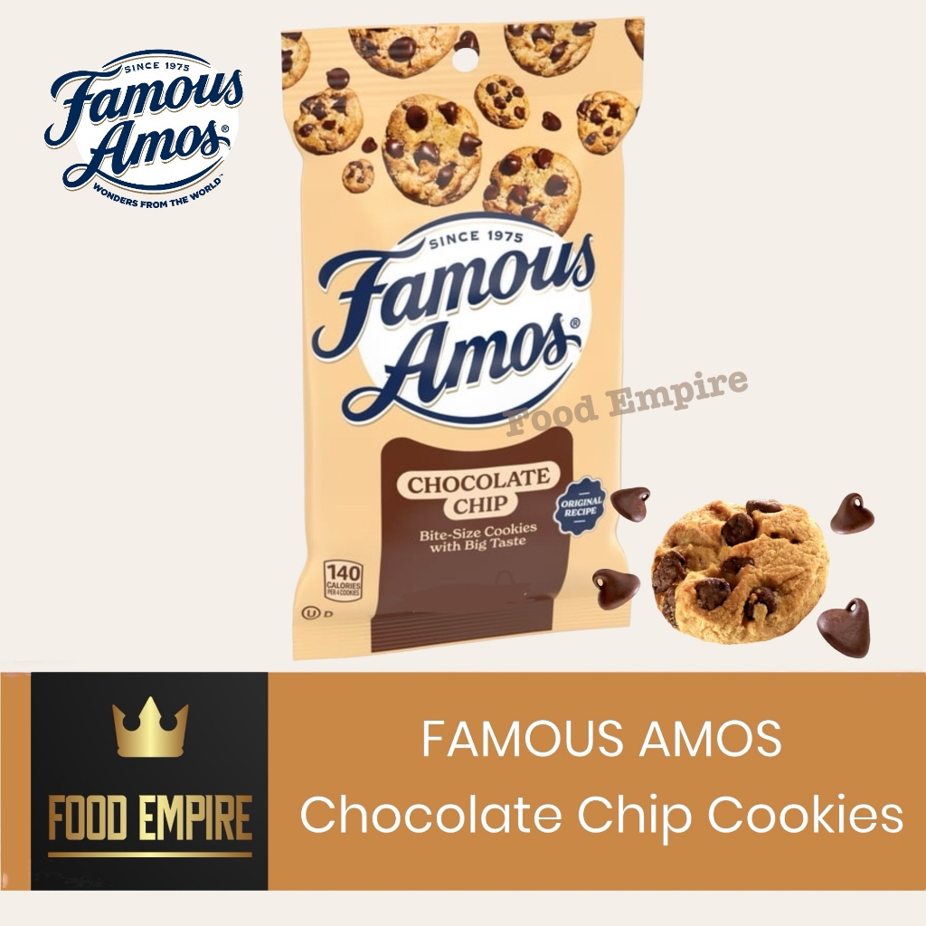 Famous Amos Chocolate Chip Cookies 2oz Bite Size Cookies 56 Gr Shopee Philippines 5111