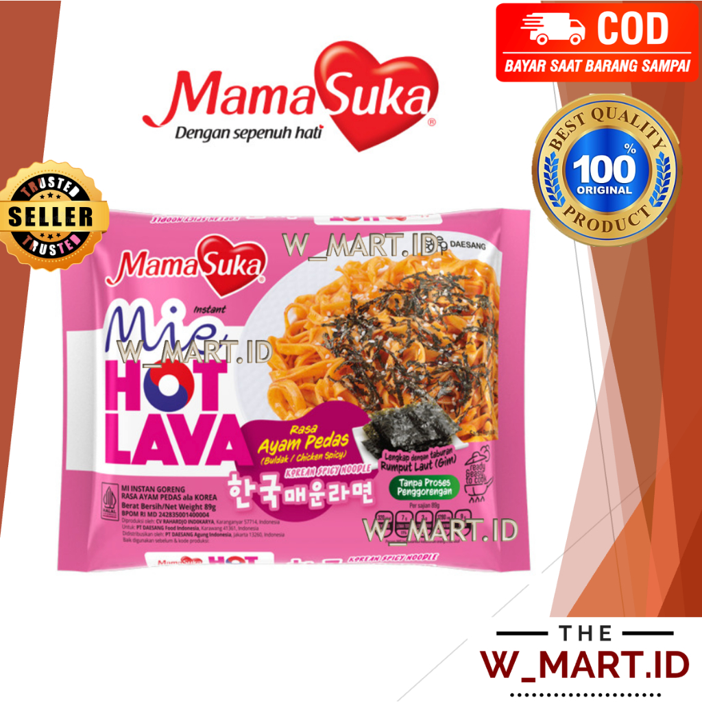 MAMASUKA Mama Likes RAMEN NOODLES HOT LAVA SPICY CHICKEN RAMYON KOREAN ...