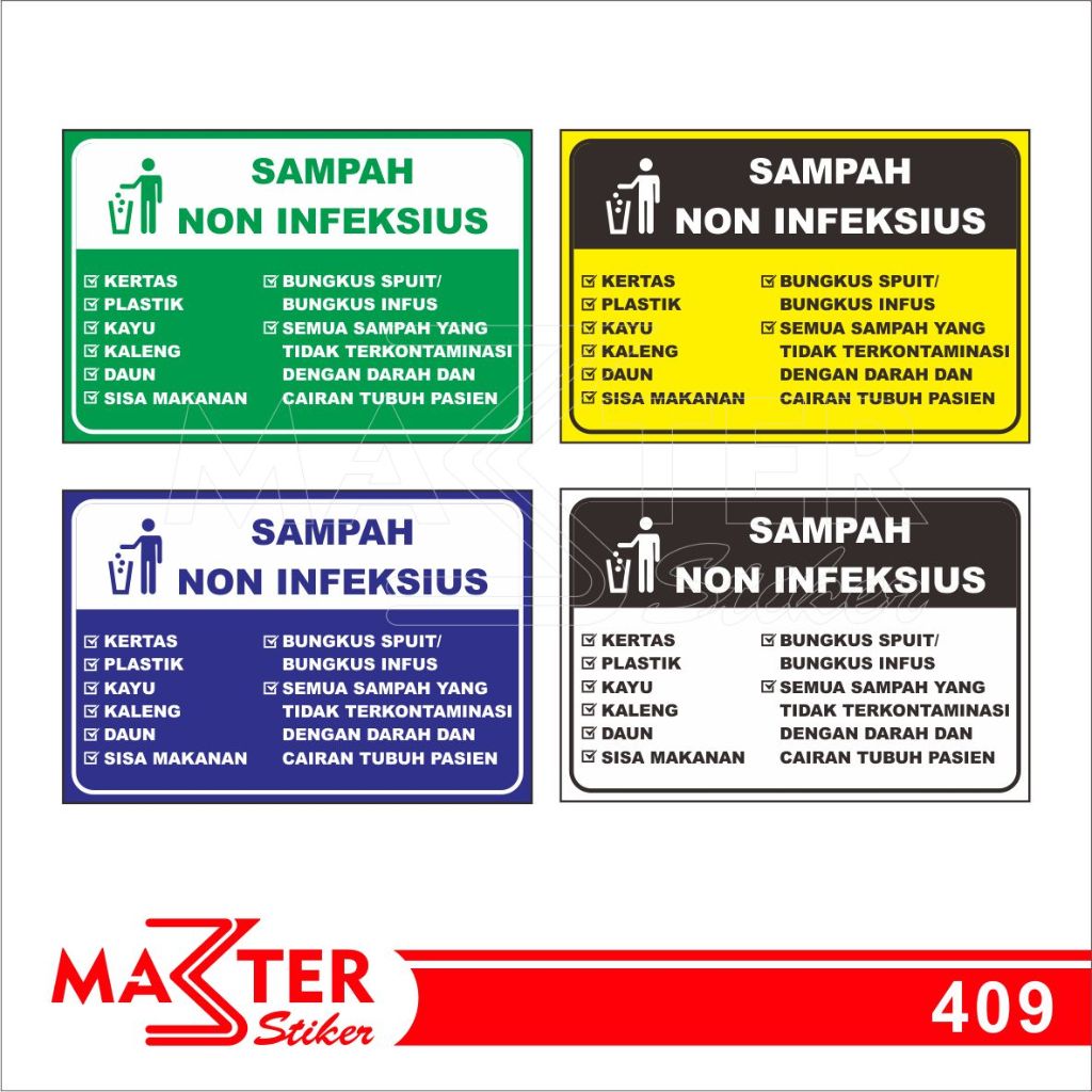 409 - Non-Infection Garbage Stickers, Vinyl Stickers, Premium ...