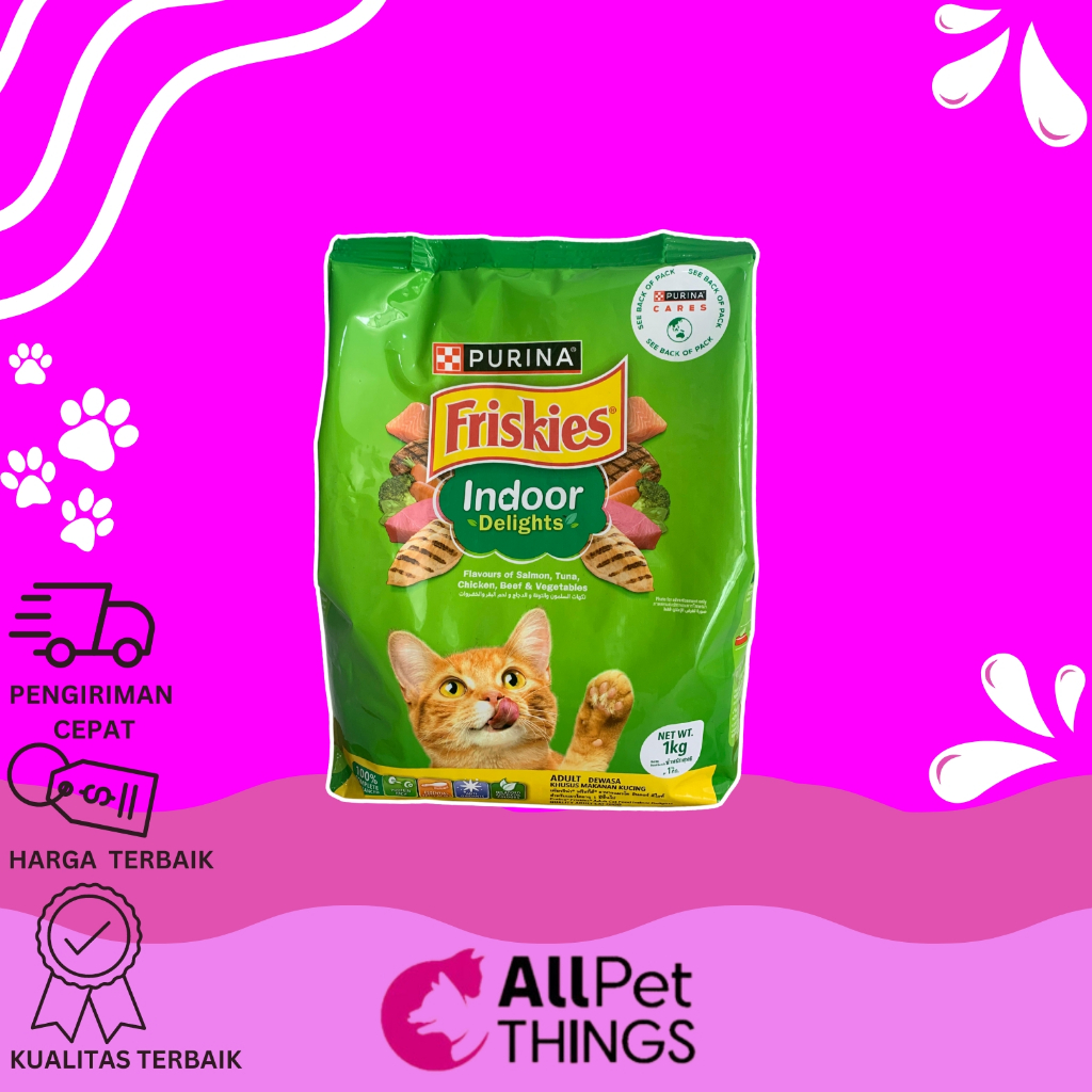 Friskies indoor 1kg Packing Of Kilos For Adult Cats | Shopee Philippines