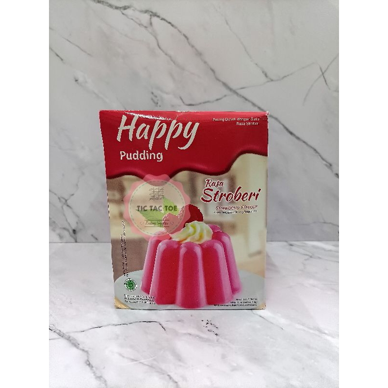 Happy Strawberry Pudding BOX 60 gr (10 pcs) | Shopee Philippines