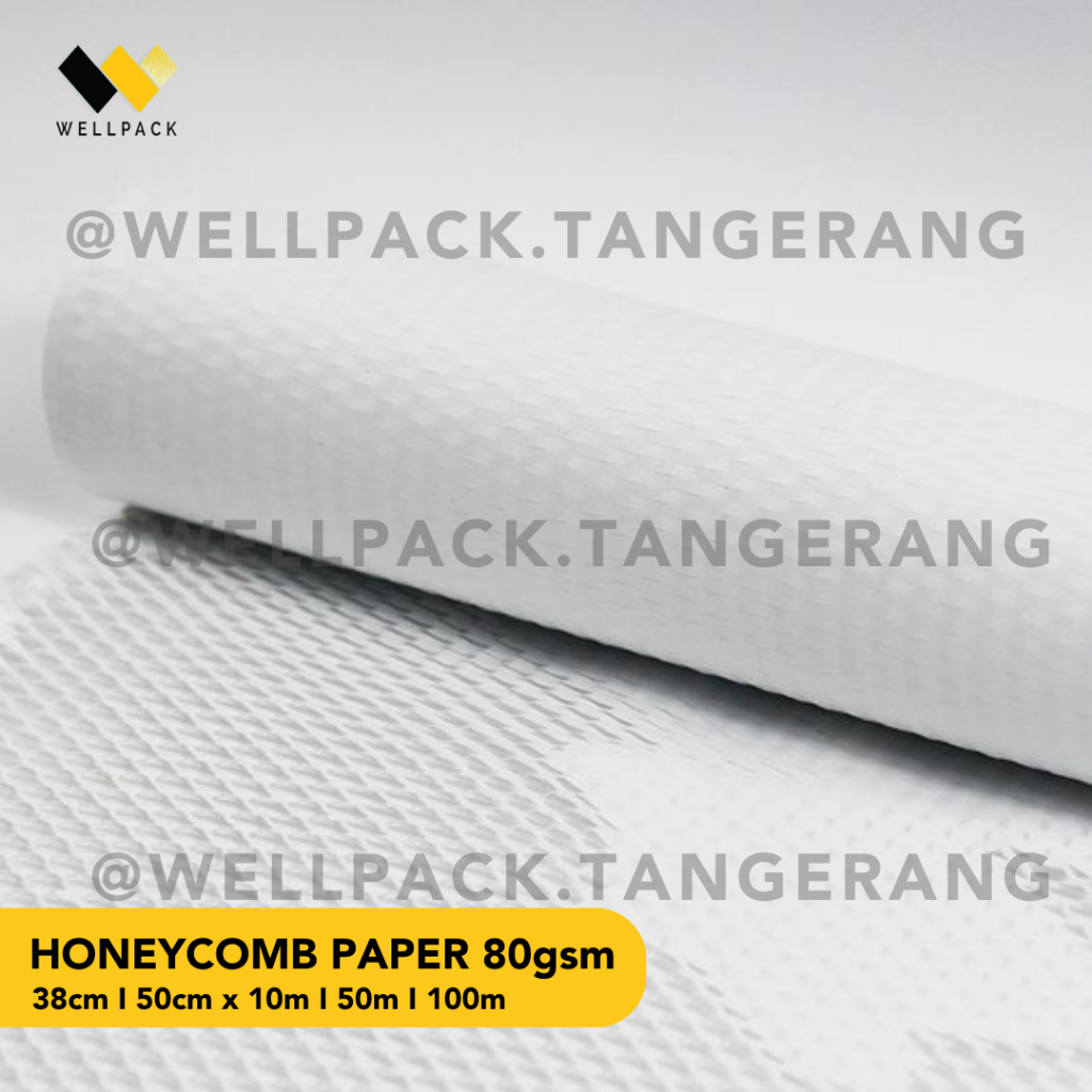 Paper Wrap White Color Roll Kraft Paper (Hexa) Ecofriendly Bubble Wrap Replacement