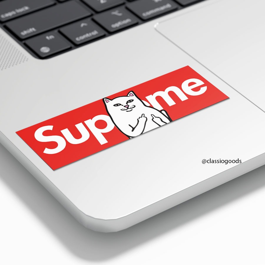 Supreme computer stickers sales